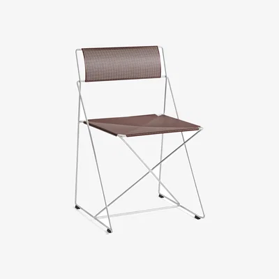 Nordic Nest HAY X-Line Indoor Outdoor chair Iron red-hot galvanised