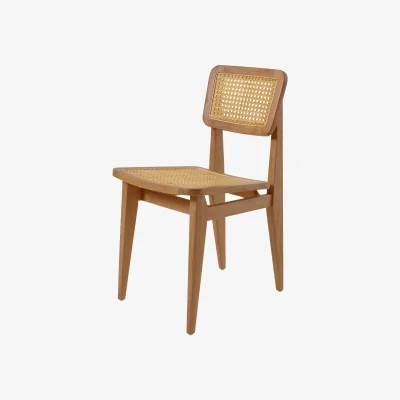 Nordic Nest GUBI C-chair Outdoor chair All french cane-natural teak