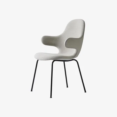 Nordic Nest &Tradition Catch JH15 chair Steelcut 240 white-black steel
