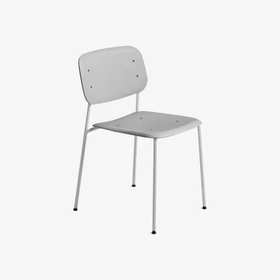 Nordic Nest HAY Soft Edge 45 chair Soft grey-soft grey steel frame