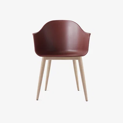 Nordic Nest Audo Copenhagen Harbour chair oak legs Burned red