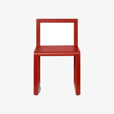 Nordic Nest ferm LIVING Little Architecht childrens chair Poppy red