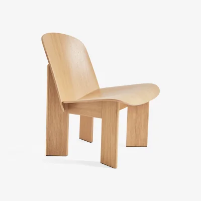 Nordic Nest HAY Chisel lounge chair Lacquered oak