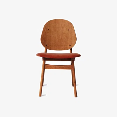 Nordic Nest Warm Nordic Noble chair Brick red-oiled teak oak legs