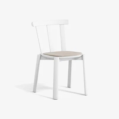 Nordic Nest Stolab Alt chair upholstered seat birch Hallingdal 65-103 grey/beige-white 21