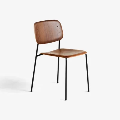Nordic Nest HAY Soft Edge 40 chair Smoked oak-black steel frame