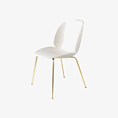 Nordic Nest Gubi Beetle chair Alabaster white-brass legs