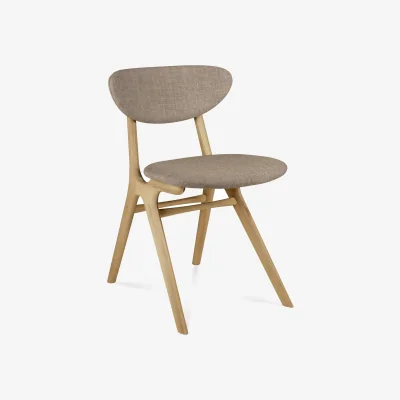 Nordic Nest Ethnicraft Eye chair Lacquered oak-warm grey