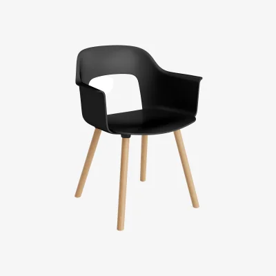 Nordic Nest HAY Layout Armchair 221 armchair Black-lacquered oak