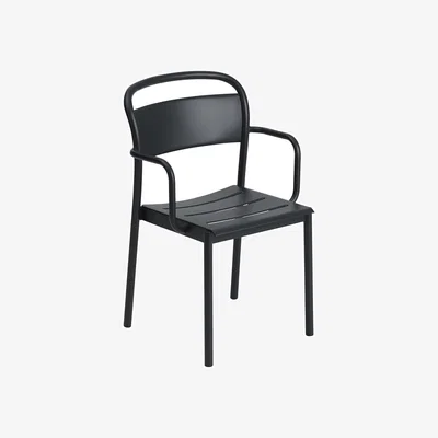 Nordic Nest Muuto Linear steel armchair Black