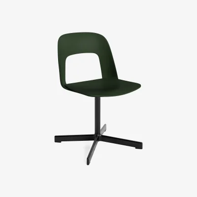 Nordic Nest HAY Layout Chair 131 chair Bottle green-black