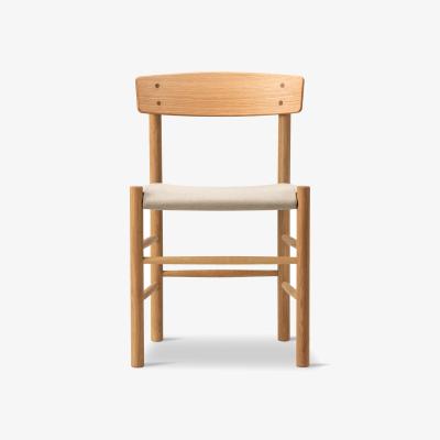 Nordic Nest Fredericia Furniture J39 chair Oiled oak-natural canvas