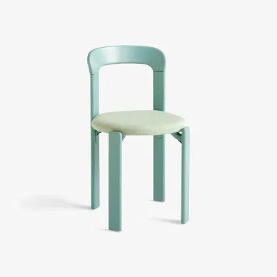 Nordic Nest HAY Rey chair upholstered seat Fabric Steelcut 935 fall green