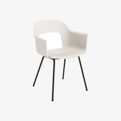 Nordic Nest HAY Layout Armchair 211 armchair Cream white-black lacquered steel