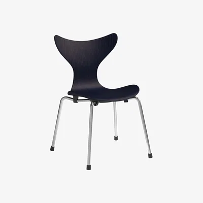 Nordic Nest Fritz Hansen Liljan children's chair Midnight blue painted ash-chrome