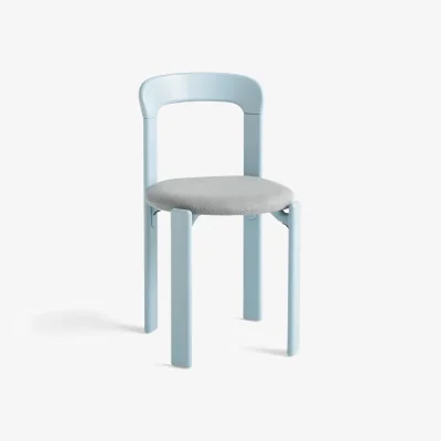 Nordic Nest HAY Rey chair upholstered seat Steelcut trio 113 slate blue