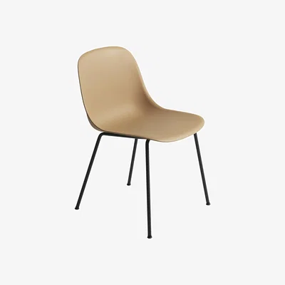 Nordic Nest Muuto Fiber Side Chair Ochre-Anthracite (plastic)