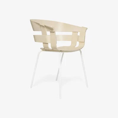 Nordic Nest Design House Stockholm Wick Chair chair Box-whitea metal legs