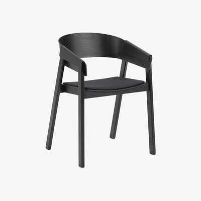 Nordic Nest Muuto Cover chair upholstered seat Remix 183-Black