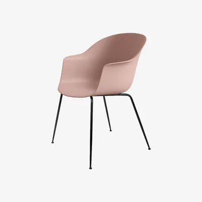 Nordic Nest Gubi Bat Chair Sweet pink black steel legs