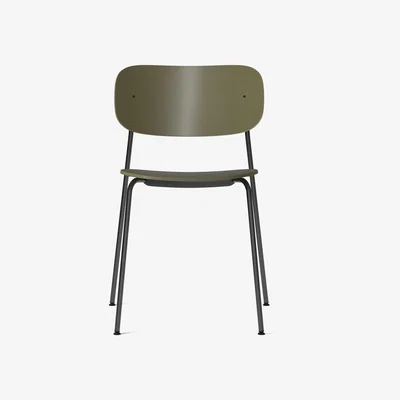 Nordic Nest MENU Co dining chair black legs Olive-plastic