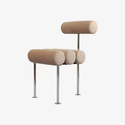 Nordic Nest 101 Copenhagen Hiro dining chair Stainless steel-nubuck