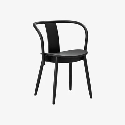 Nordic Nest Massproductions Icha chair Black stained beech