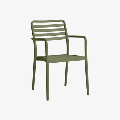 Nordic Nest 1898 Messina chair Moss green aluminium