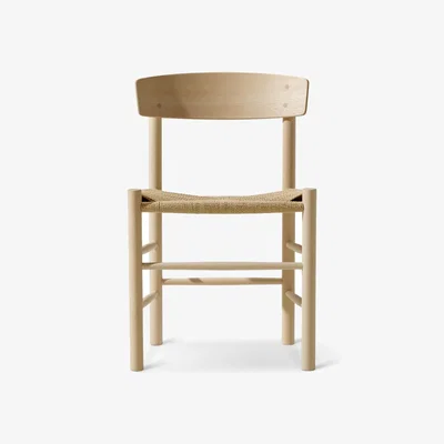 Nordic Nest Fredericia Furniture J39 chair Soaped oak-braided natural