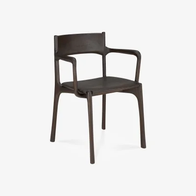 Nordic Nest Ethnicraft PI armchair Dark brown teak
