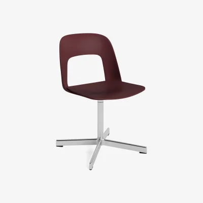 Nordic Nest HAY Layout Chair 131 chair Bordeaux-polished aluminum