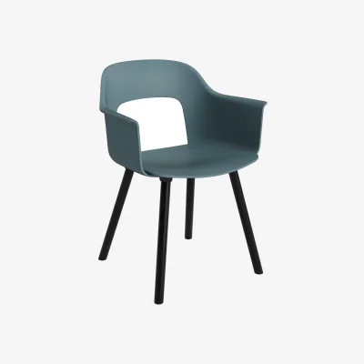 Nordic Nest HAY Layout Armchair 221 armchair Ocean-black lacquered oak