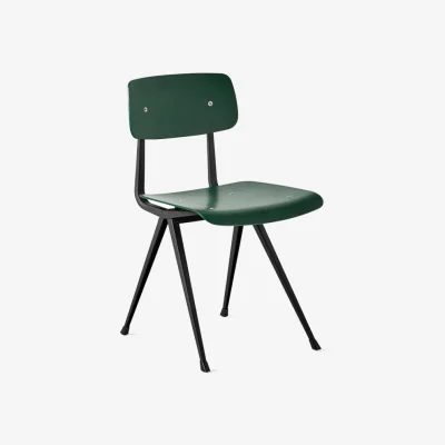 Nordic Nest HAY Result chair Forest green black steel frame