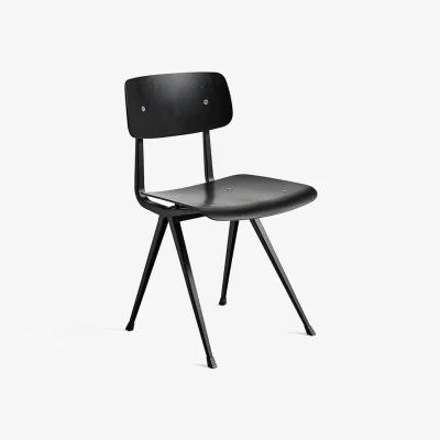 Nordic Nest HAY Result chair Black oak-black steel frame