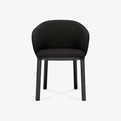Nordic Nest Ethnicraft Unda chair Black stained oak-charcoal