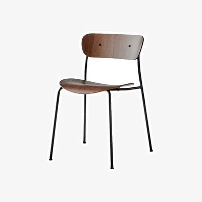 Nordic Nest &Tradition Pavilion chair AV1 Coated walnut