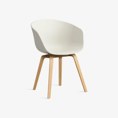 Nordic Nest HAY About a Chair 22 2.0 chair Melange cream-lacquered oak frame