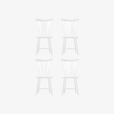 Nordic Nest Stolab Lilla Åland chair White (birch) 4-pack