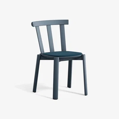 Nordic Nest Stolab Alt chair upholstered seat birch Vidar 4 733 blue-thunder 66