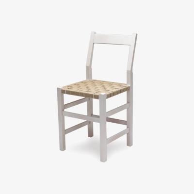 Nordic Nest Källemo Schablon chair Saddle strap natural-white frame