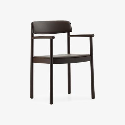Nordic Nest Normann Copenhagen Timb armchair Brown ash-Ultra Leather Chocolate