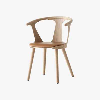 Nordic Nest &Tradition In Between SK2 chair Oiled oak-Noble cognac leather