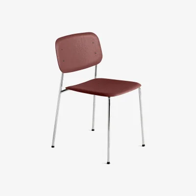Nordic Nest HAY Soft Edge 40 chair Fall red-chrome frame