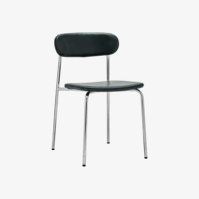 Nordic Nest House Doctor Pova chair Crome-dark green