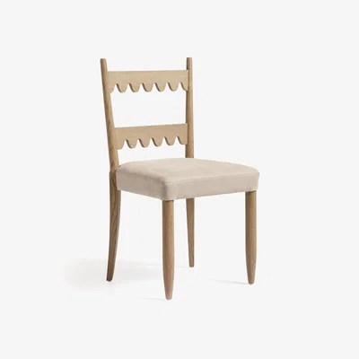 OKA OKA, Jennie Dining Chair - Weathered Oak, Dining Chairs, Oak Wood