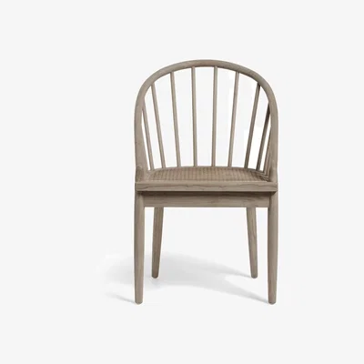 OKA OKA, Elder Dining Chair - Antique Grey, Dining Chairs, Elm Wood