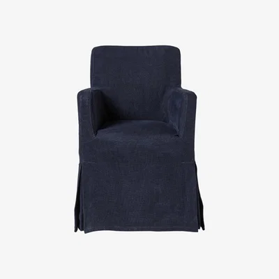 OKA Atherton Dining Chair - Pure Navy