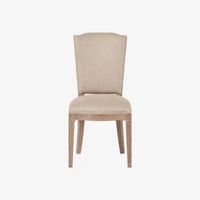 OKA Camaret Dining Chair - Sand Herringbone