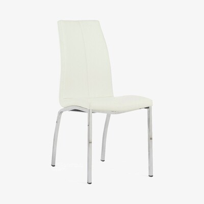 Oak&More Cavello Cream Faux Leather Dining Chairs