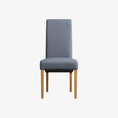 Oak&More Blue Scroll Back Chairs